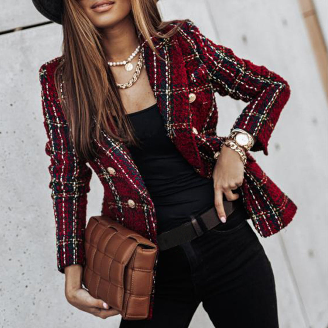 Blazer femme cintré à bouton unique – Élégance classique & coupe ajustée
