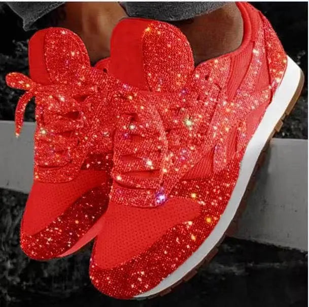 Baskets Bella femme – sneakers à paillettes stylées & confortables