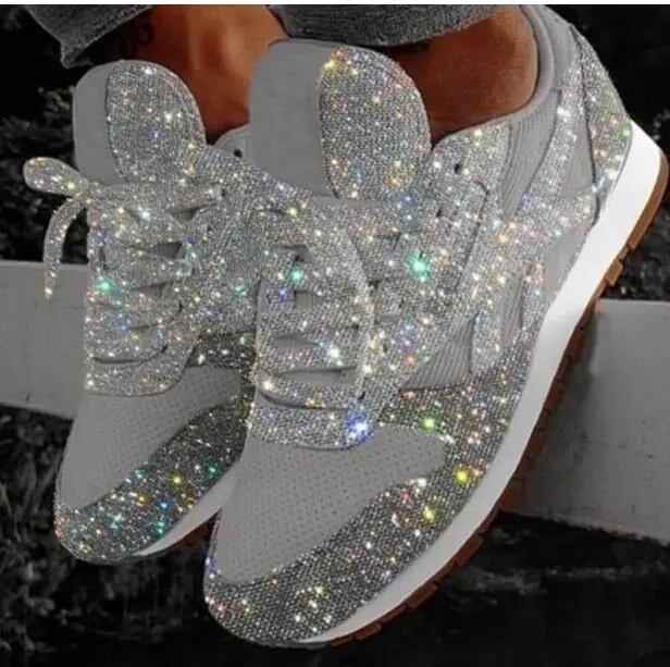 Baskets Bella femme – sneakers à paillettes stylées & confortables