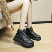 Bottes d’hiver femme – bottes chaudes à doublure fourrure & zip pratique