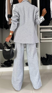 Essentials | Tailleur décontracté femme – Blazer chic & pantalon élastique confort