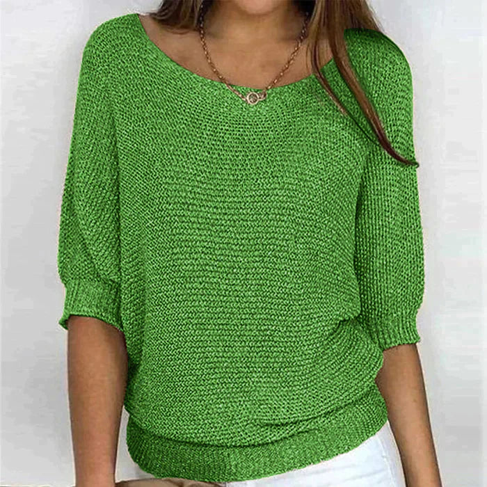 Eline | Pull Femme Confortable – Maille Douce, Coupe Décontractée & Style Chic