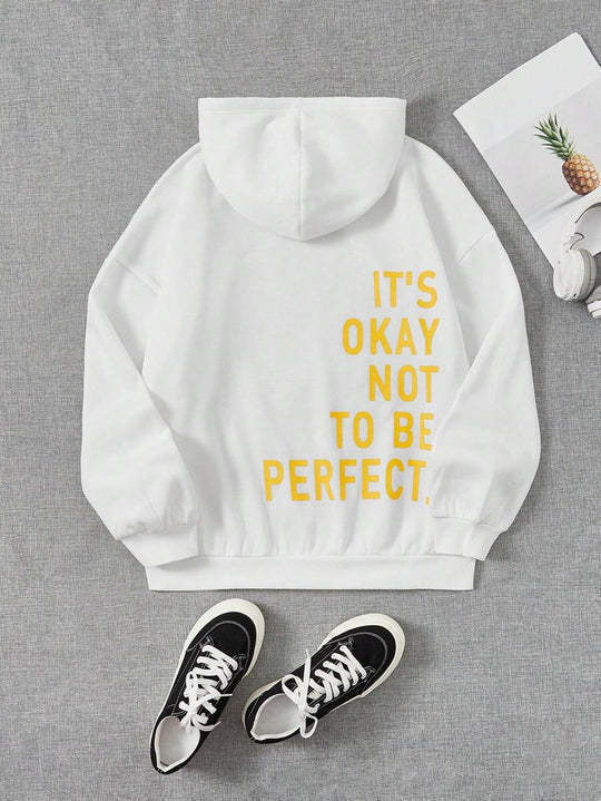 Hoodie oversize Noelle femme – streetwear message dos
