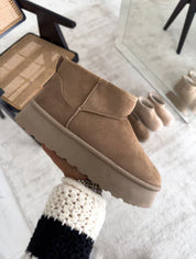 Bottes d’Hiver Femme Autumn – Boots Chaudes avec Doublure en Laine Style UGG
