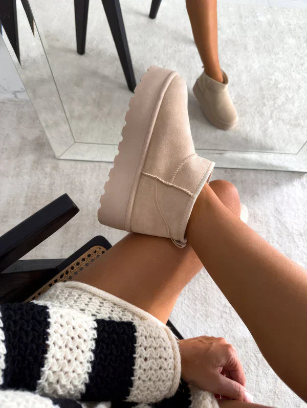 Bottes d’Hiver Femme Autumn – Boots Chaudes avec Doublure en Laine Style UGG