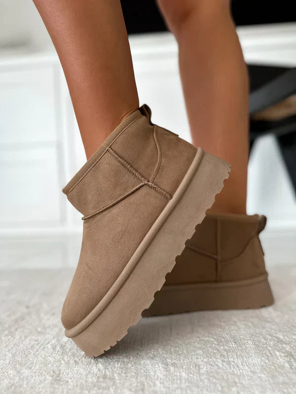 Bottes d’Hiver Femme Autumn – Boots Chaudes avec Doublure en Laine Style UGG