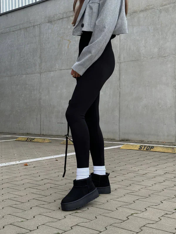 Bottes d’Hiver Femme Autumn – Boots Chaudes avec Doublure en Laine Style UGG