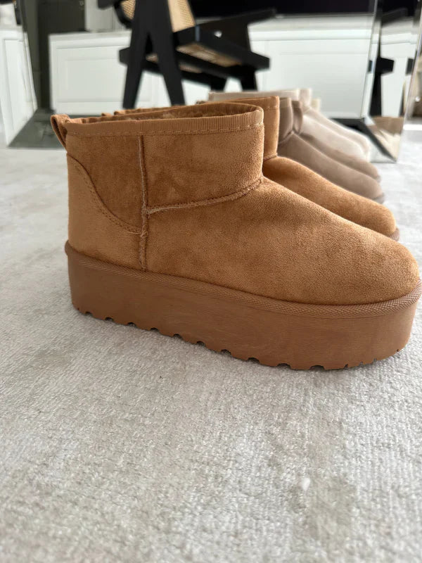 Bottes d’Hiver Femme Autumn – Boots Chaudes avec Doublure en Laine Style UGG