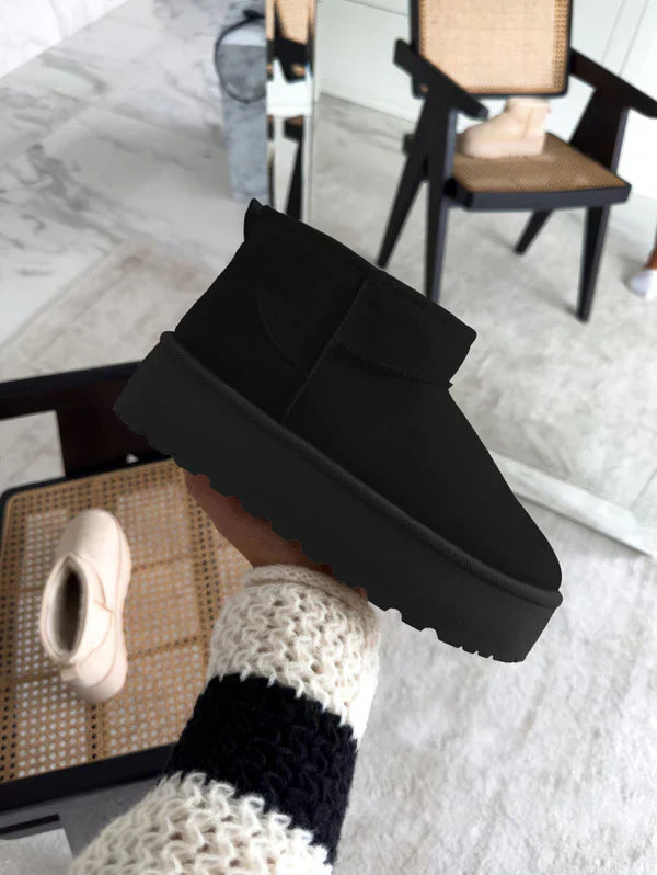 Bottes d’Hiver Femme Autumn – Boots Chaudes avec Doublure en Laine Style UGG