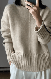 Pull col roulé femme Liv — mix cachemire doux & coupe confortable