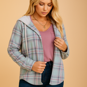 Veste casual femme Lieke – Tendance mi-saison à boutons avec poche poitrine