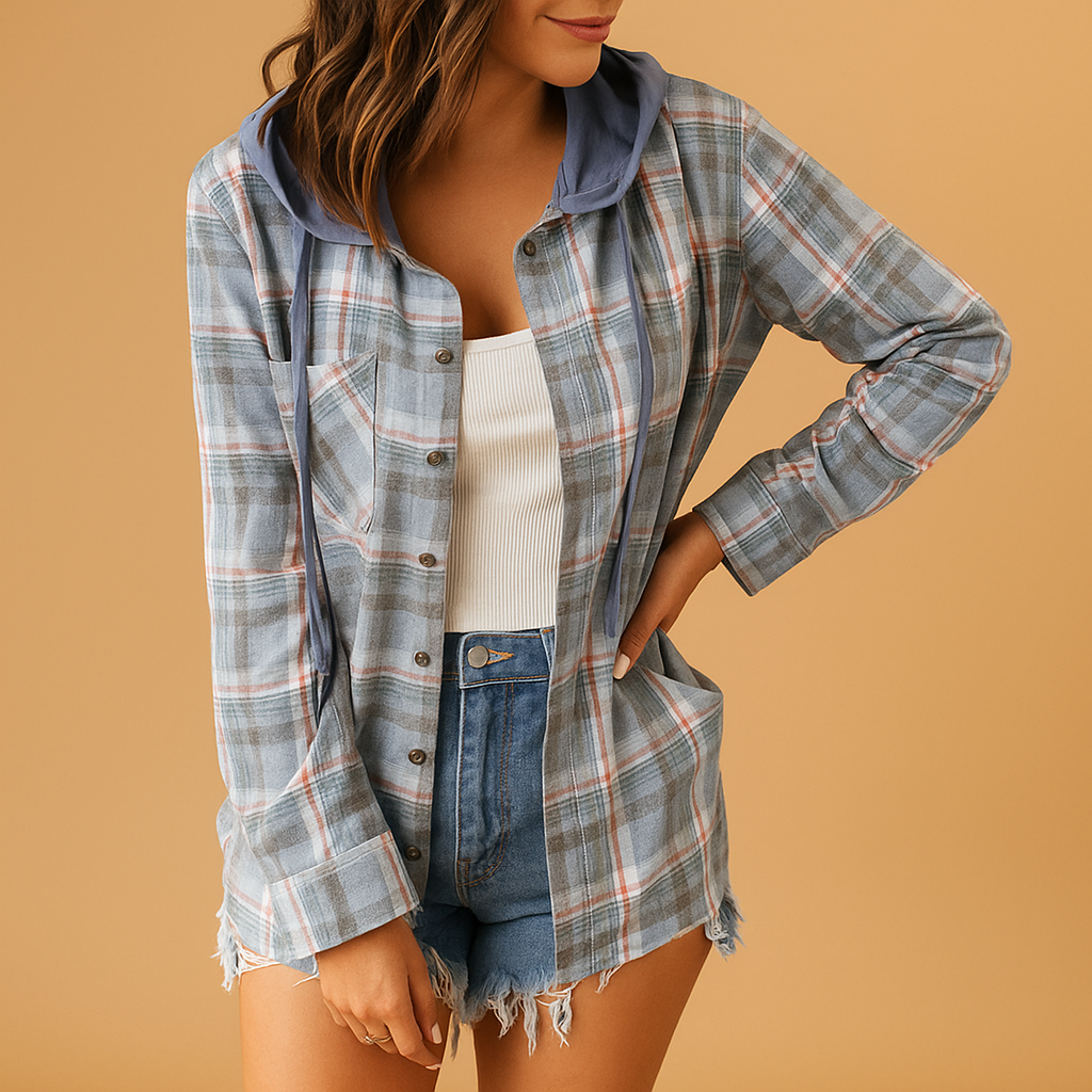 Veste casual femme Lieke – Tendance mi-saison à boutons avec poche poitrine