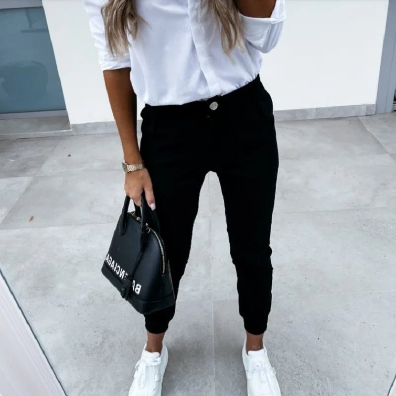 Pantalon Femme Stretch Slim Fit – Confort Absolu, Élégance & Style Polyvalent