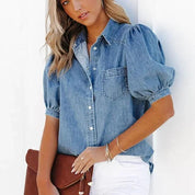chemise en jean Clara femme — modèle intemporel à manches longues