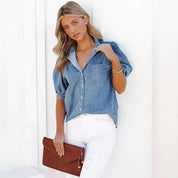 chemise en jean Clara femme — modèle intemporel à manches longues