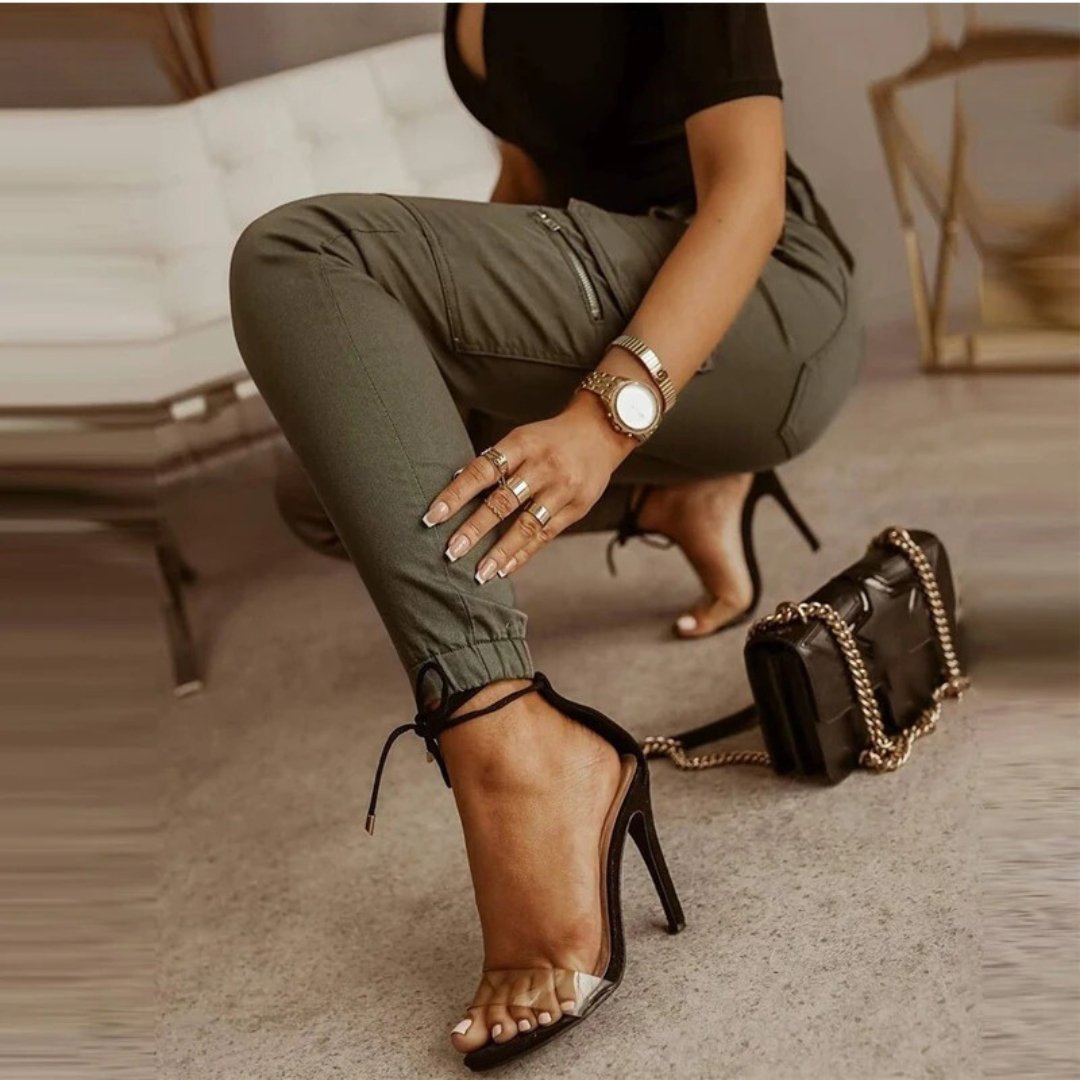 Jean Cargo Femme – Pantalon Tendance avec Poches Utiles & Coupe Confortable