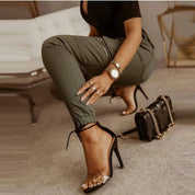 Jean Cargo Femme – Pantalon Tendance avec Poches Utiles & Coupe Confortable