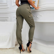 Jean Cargo Femme – Pantalon Tendance avec Poches Utiles & Coupe Confortable