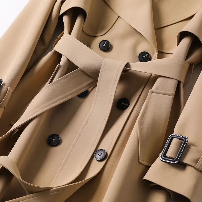 Trenchcoat femme Jualita classique – Élégance intemporelle et style raffiné