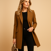 Manteau trench Lotte croisé femme – coupe cintrée intemporelle
