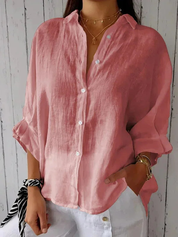 Sophie | Blouse Femme Lin & Coton – Élégance Intemporelle & Confort Quotidien