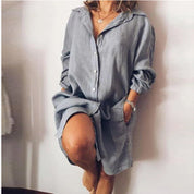 Marlene | Blouse longue en lin femme – Coupe fluide & style intemporel