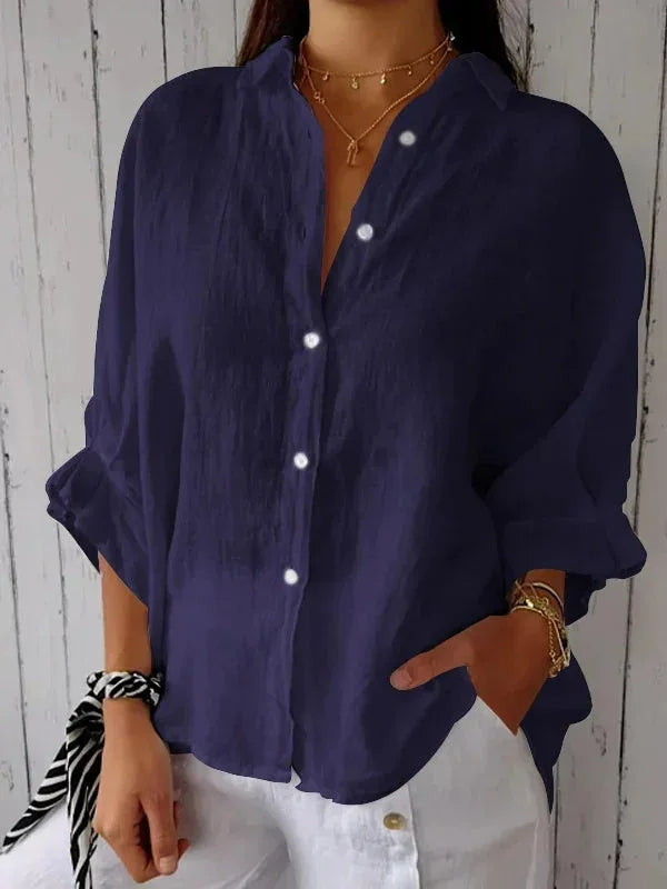 Sophie | Blouse Femme Lin & Coton – Élégance Intemporelle & Confort Quotidien