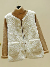 Gilet Nora femme en laine d’agneau – gilet sans manches chic & chaleureux