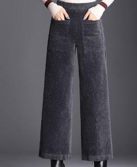 Pantalon large en velours côtelé femme – Coupe flared élégante & matière douce