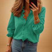 Elise | Blouse à Volants – Élégante, Confortable & Intemporelle