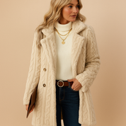 Manteau d’hiver femme Yara – Élégant et cintré avec design intemporel