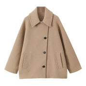 Manteau femme Amara — mi-long laine mélangée & coupe intemporelle