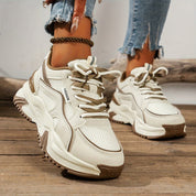 Baskets femme plateforme — sneakers tendance à semelle épaisse confortables