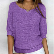 Eline | Pull Femme Confortable – Maille Douce, Coupe Décontractée & Style Chic