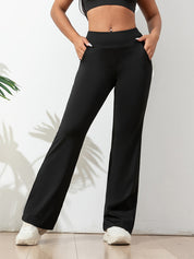 Pantalon de yoga femme Lara – Confortable et extensible coupe évasée