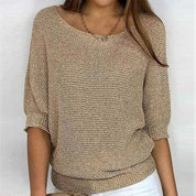Eline | Pull Femme Confortable – Maille Douce, Coupe Décontractée & Style Chic