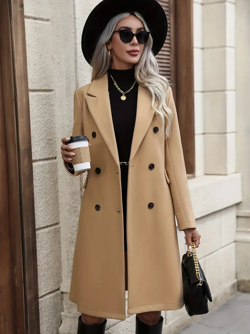 Trenchcoat femme – Long modèle classique à double boutonnage élégant | Jules Jij