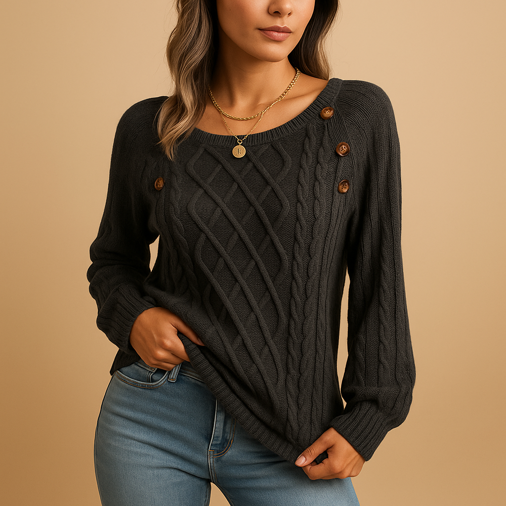 Marije | Pull Femme en Maille à Manches Longues – Élégant, Doux & Confortable