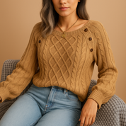 Marije | Pull Femme en Maille à Manches Longues – Élégant, Doux & Confortable