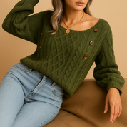 Marije | Pull Femme en Maille à Manches Longues – Élégant, Doux & Confortable
