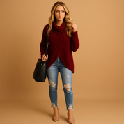 Yara | Pull Femme Cintré en Maille – Élégant, Confortable & Silhouette Flatteuse