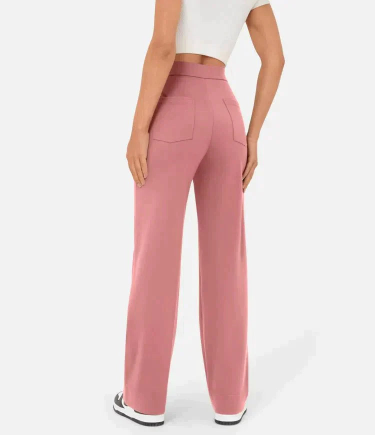 Pantalon ComfortRise taille haute stretch – style casual, coupe droite