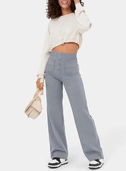 Pantalon ComfortRise taille haute stretch – style casual, coupe droite
