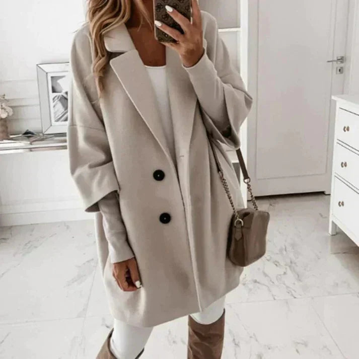 Fallorani | Manteau long femme automne – Élégant, léger & confortable