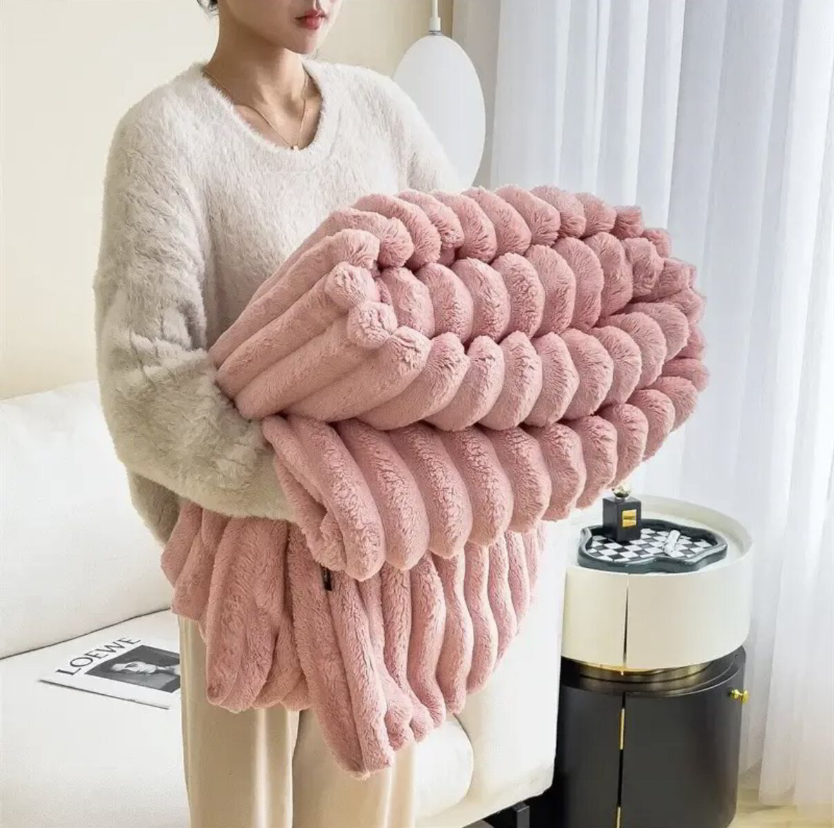 FluffyDreams | Plaid Luxe en Fausse Fourrure – Ultra-Doux, Chaud & Élégant