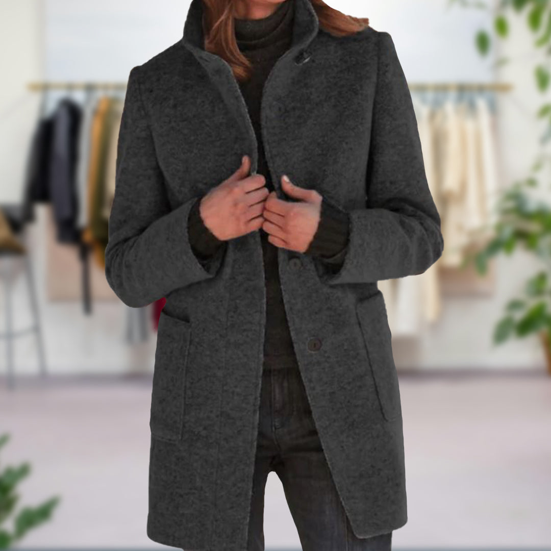 Manteau femme automne Naomi – manteau chaud élégant avec coupe flatteuse
