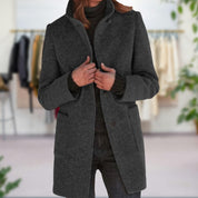 Manteau femme automne Naomi – manteau chaud élégant avec coupe flatteuse