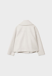 Anna – Manteau femme court élégant | Double boutonnage & chaleur