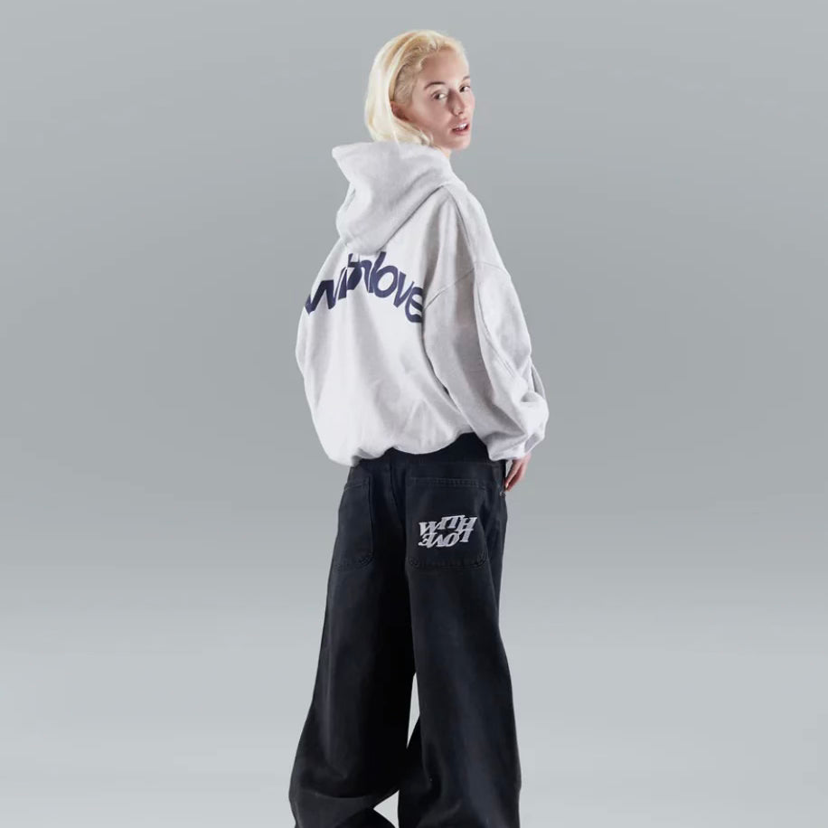 Hoodie unisexe With-love – sweat à capuche premium au design minimaliste