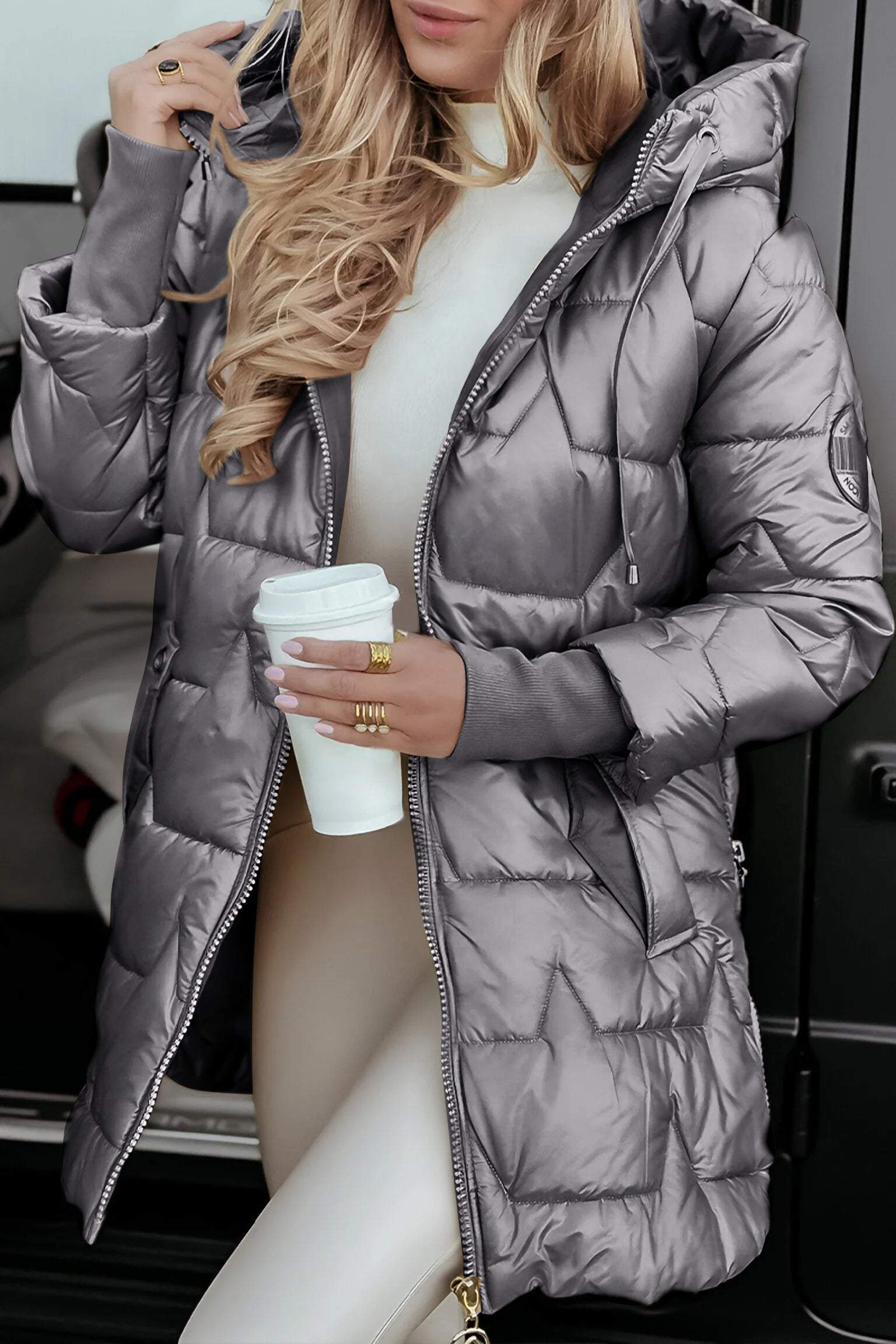 Astrid | Manteau femme avec capuche – Chaud, élégant & parfait pour l’automne